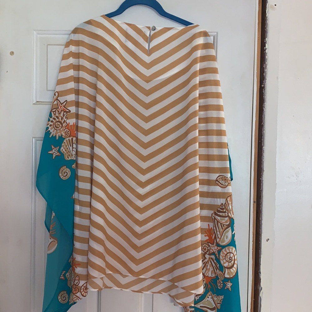 Bob mackie sea shell kimono top - Picture 3 of 5